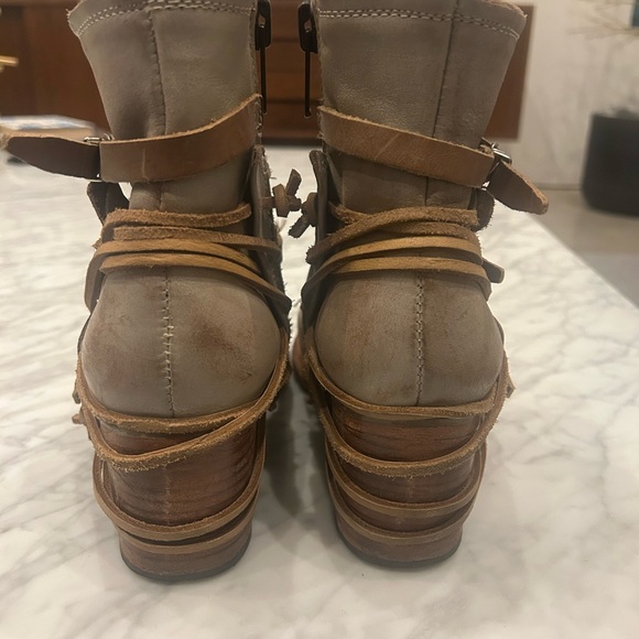 Freebird Crue in Ice Multi Leather Ankle Boots Size 12 - Picture 3 of 5